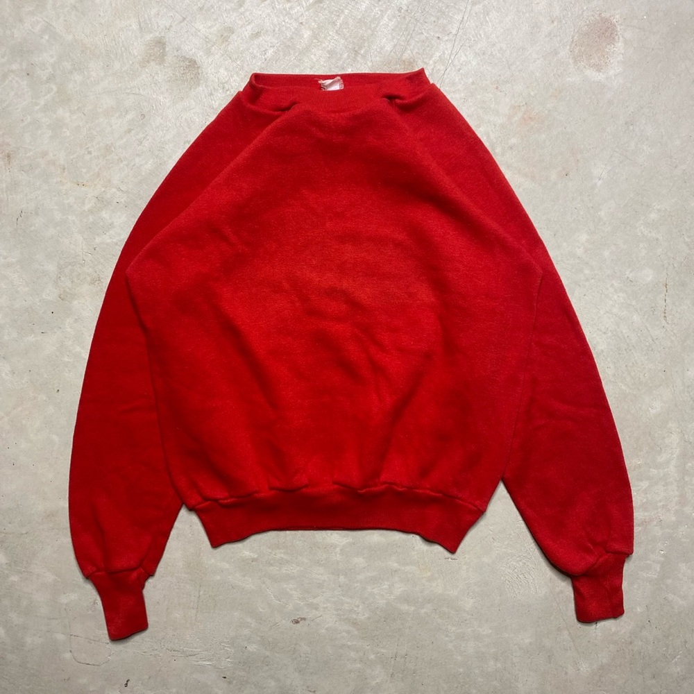 Vintage 1970’s Bright Red Essential Crewneck